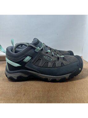 KEEN Targhee Vent Women Size 9.5 Hiking Trail Steel Gray & Teal 1023033